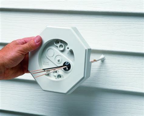 exterior light base junction box lap siding|flood light junction box installation.